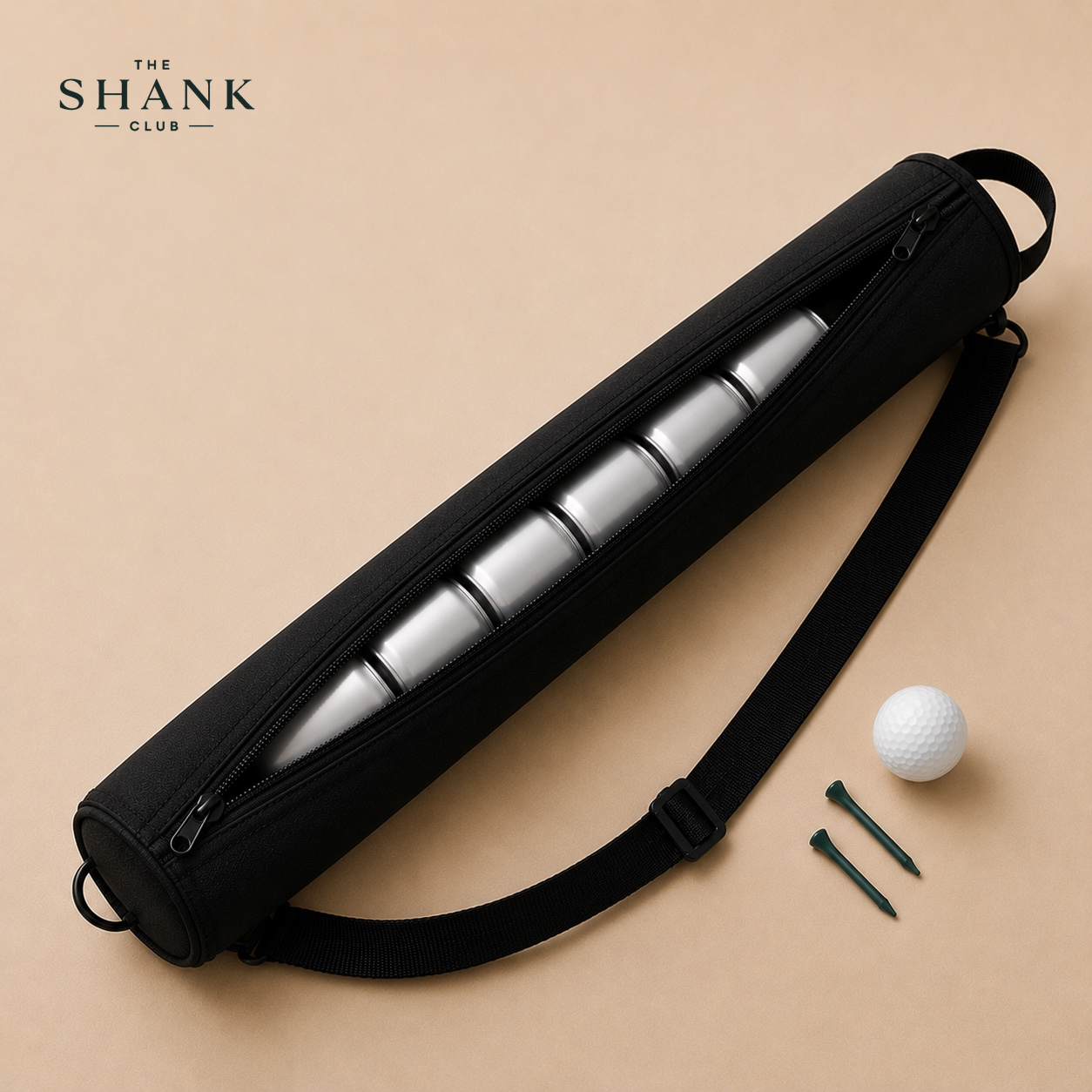 The Shank Club Golf Beer Sleeve | 7-Can Insulated Bag Insert