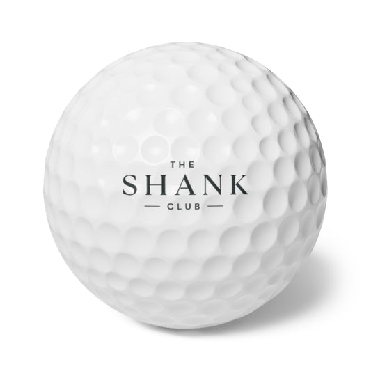 The Shank Club Golf Balls | Custom Logo 6-Pack