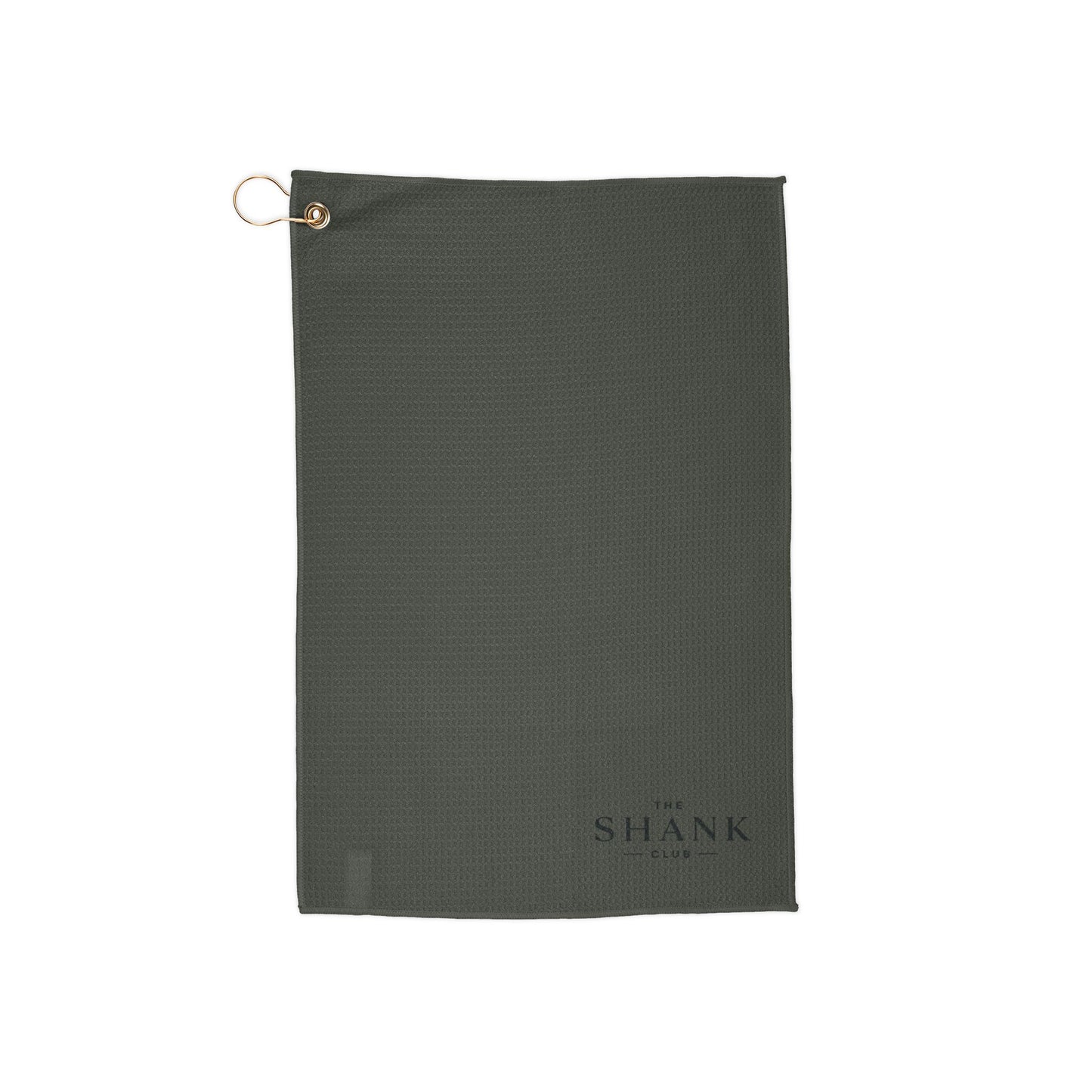 The Shank Club Golf Towel | Waffle Weave with Brass Ring
