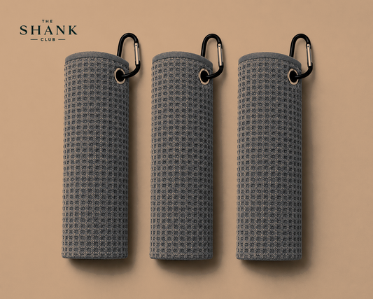 The Shank Club Golf Towel 3-Pack | Microfiber Black